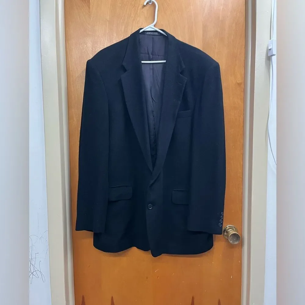 Stafford Camel hair Black Men's Blazer